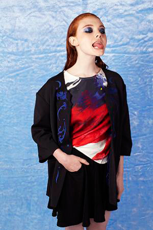 fashion makeup training blue grunge makeup
